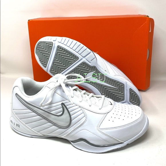 Nike Air Baseline Low White Leather Men’s Sneakers - Picture 8 of 10